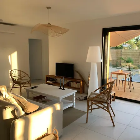 Villa Maison En Bois Piscine Climatisee Proche De La Lit-et-Mixe